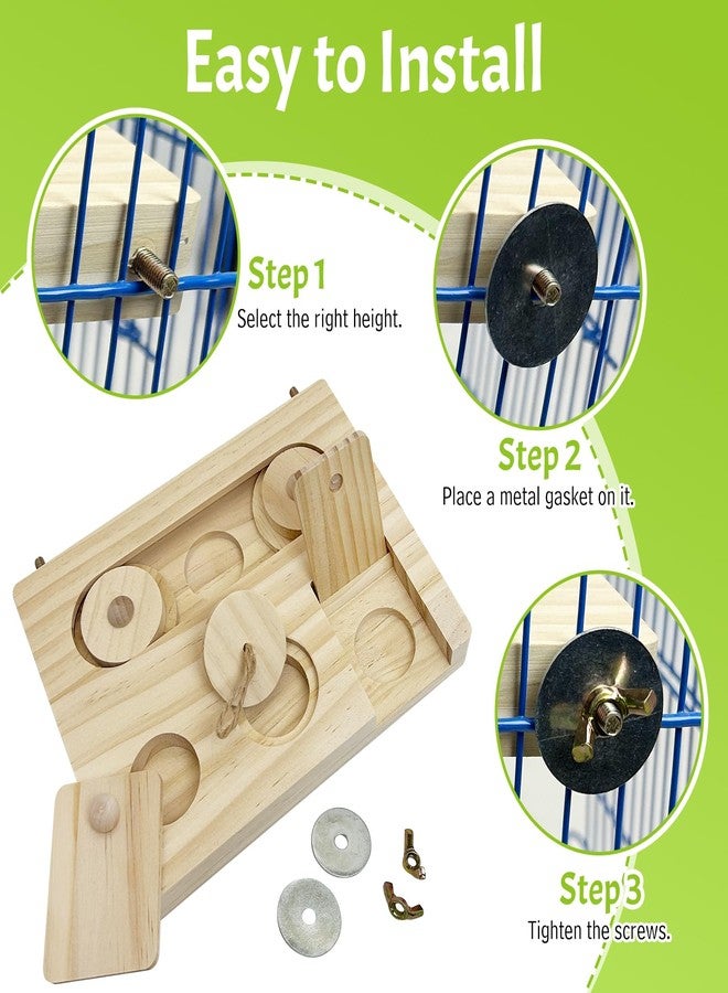 هامليدي ألعاب هاميليدي الخشبية للبحث عن الطعام، ألعاب ألغاز تفاعلية للببغاء، ألعاب معلقة لإثراء حياة الطيور، ملحقات قفص تغذية بطيئة للطيور، مناسبة للببغاء الصغير، الكوكاتيل، طيور الحب، الكونيور، والكناري. - Image 5